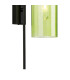 Clarkson 70cm Curved Wall Light 1 Light E27 Satin Black / Green-7