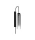 Clarkson 70cm Curved Wall Light 1 Light E27 Satin Black / Smoke Fade-4