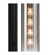 Clarkson 70cm Curved Wall Light 1 Light E27 Satin Black / Smoke Fade-6