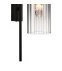 Clarkson 70cm Curved Wall Light 1 Light E27 Satin Black / Smoke Fade-7
