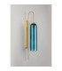 Clarkson 70cm Curved Wall Light 1 Light E27 Satin Gold / Blue-8