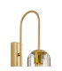Clarkson 70cm Curved Wall Light 1 Light E27 Satin Gold / Cognac-5