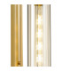 Clarkson 70cm Curved Wall Light 1 Light E27 Satin Gold / Cognac-6