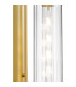 Clarkson 70cm Curved Wall Light 1 Light E27 Satin Gold / Clear-6