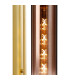 Clarkson 70cm Curved Wall Light 1 Light E27 Satin Gold / Copper Fade-6