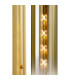 Clarkson 70cm Curved Wall Light 1 Light E27 Satin Gold / Gold Fade-6