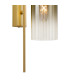 Clarkson 70cm Curved Wall Light 1 Light E27 Satin Gold / Gold Fade-7