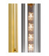 Clarkson 70cm Curved Wall Light 1 Light E27 Satin Gold / Smoke Fade-5