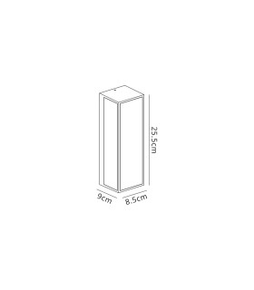 Cooperstown Flush Wall Lamp 1 x E27 IP65 Anthracite -2