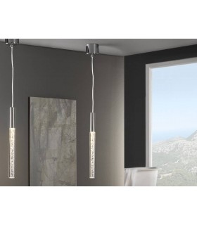 Integrated LED Ceiling Pendant Chrome Bubble Effect - 1