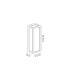 Cooperstown Flush Frosted Wall Lamp 10W LED 3000K IP65 Anthracite -2