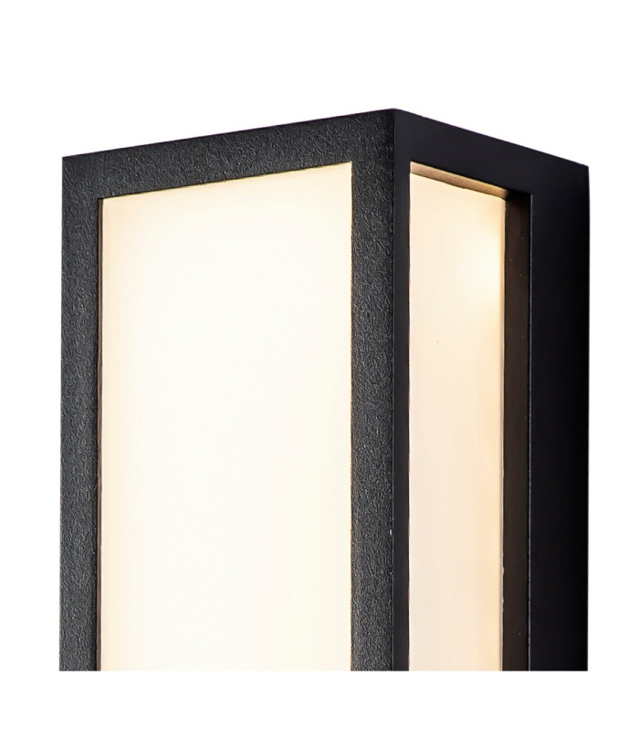 Cooperstown Flush Frosted Wall Lamp 10W LED 3000K IP65 Anthracite -7