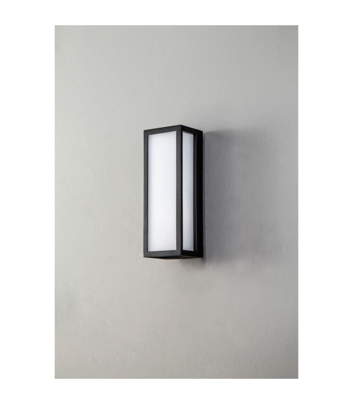 Cooperstown Flush Frosted Wall Lamp 10W LED 3000K IP65 Anthracite -8