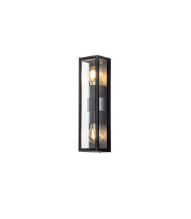 Cooperstown Flush Wall Lamp 2 x E27 IP65 Anthracite -1