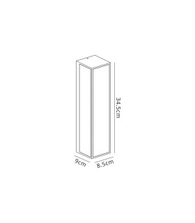 Cooperstown Flush Wall Lamp 2 x E27 IP65 Anthracite -2