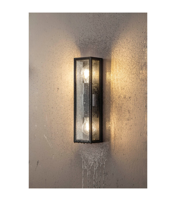 Cooperstown Flush Wall Lamp 2 x E27 IP65 Anthracite -11