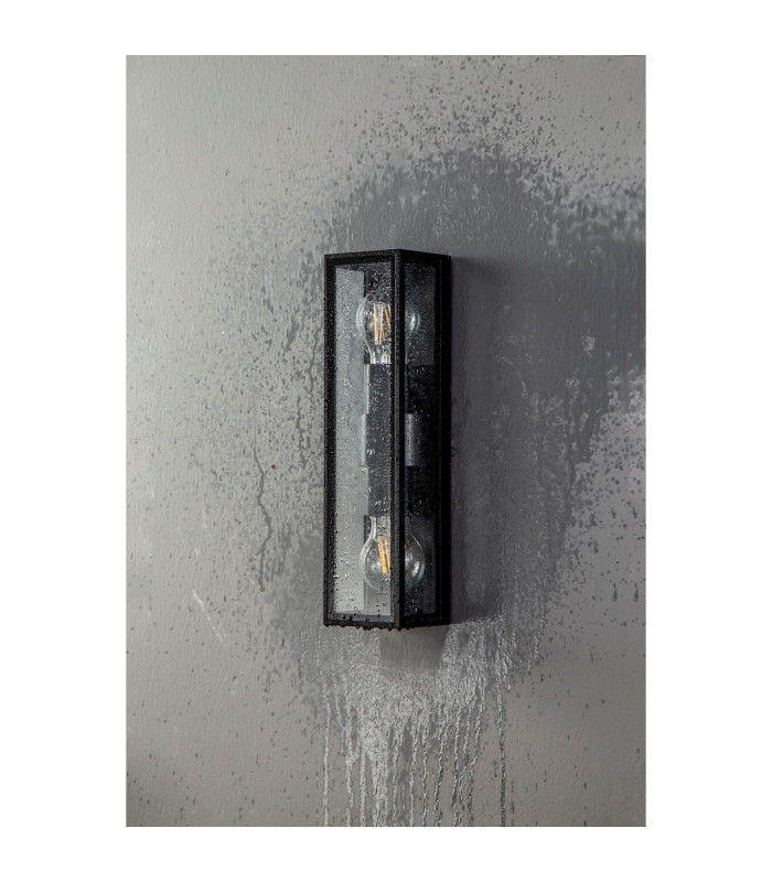 Cooperstown Flush Wall Lamp 2 x E27 IP65 Anthracite -12