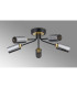 Harpursville 51cm Ceiling 5 Light G9 Satin Black/Gold/Smoked Glass-8