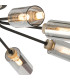 Harpursville Ceiling 8 Light G9 Anthracite/Satin Nickel/Smoked Glass-7