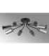 Harpursville Ceiling 8 Light G9 Anthracite/Satin Nickel/Smoked Glass-8