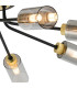 Harpursville Ceiling 8 Light G9 Satin Black/Gold/Smoked Glass-7