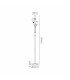 Harpursville Floor Lamp 3 Light G9 Anthracite/Satin Nickel/Smoked Glass-2