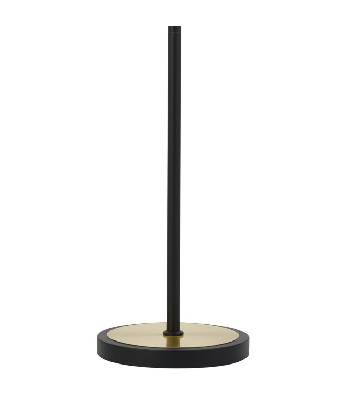 Harpursville Floor Lamp 3 Light G9 Satin Black/Gold/Smoked Glass-6