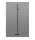 Harpursville Floor Lamp 3 Light G9 Satin Black/Gold/Smoked Glass-7