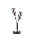 Harpursville Table Lamp 2 Light G9 Anthracite/Satin Nickel/Smoked Glass-4