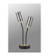 Harpursville Table Lamp 2 Light G9 Satin Black/Gold/Smoked Glass-7