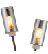 Harpursville Wall Lamp 2 Light G9 Anthracite/Satin Nickel/Smoked Glass-6