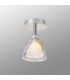Baldwin 12cm Flush Curved Cone Glass (U) 1 Light G9 Polished Chrome/Iridescent/Opal-3