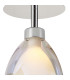Baldwin 12cm Flush Curved Cone Glass (U) 1 Light G9 Polished Chrome/Iridescent/Opal-6