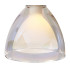 Baldwin 12cm Flush Curved Cone Glass (U) 1 Light G9 Polished Chrome/Iridescent/Opal-7