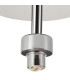 Baldwin 12cm Flush Curved Cone Glass (U) 1 Light G9 Polished Chrome/Iridescent/Opal-9
