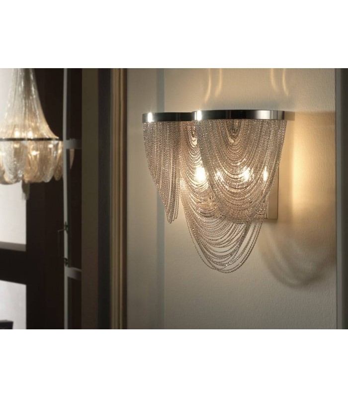2 Light Wall Lamp Nickel, G9 - 1