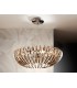 12 Light Dimmable Crystal Ceiling Pendant with Remote Control Chrome, champagne, G9 - 1