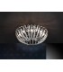 9 Light Crystal Flush Ceiling Light Chrome, G9 - 1