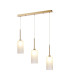 Baldwin Linear Pendant 2m 3 x G9 French Gold/Frosted Type A Shade-1
