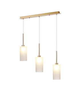 Baldwin Linear Pendant 2m 3 x G9 French Gold/Frosted Type A Shade-1
