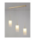 Baldwin Linear Pendant 2m 3 x G9 French Gold/Frosted Type A Shade-3