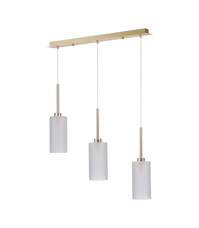 Baldwin Linear Pendant 2m 3 x G9 French Gold/Frosted Type A Shade-4