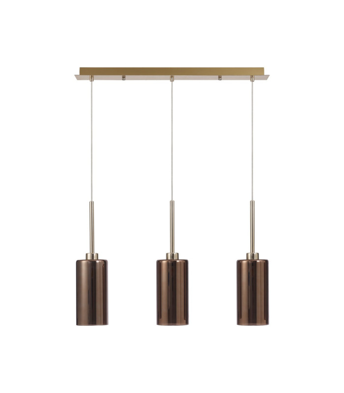 Baldwin Linear Pendant 2m 3 x G9 French Gold/Copper Type A Shade-4