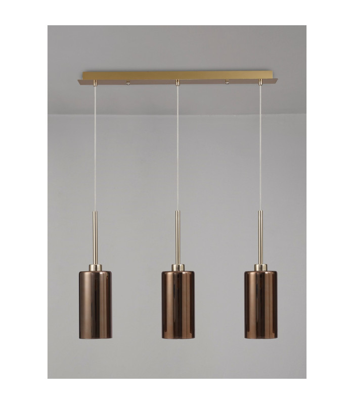 Baldwin Linear Pendant 2m 3 x G9 French Gold/Copper Type A Shade-10