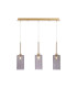 Baldwin Linear Pendant 2m 3 x G9 French Gold/Smoked Type A Shade-1