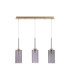 Baldwin Linear Pendant 2m 3 x G9 French Gold/Smoked Type A Shade-4