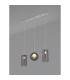 Baldwin Linear Pendant 2m 3 x G9 Polished Chrome/Smoked/Frosted Type A