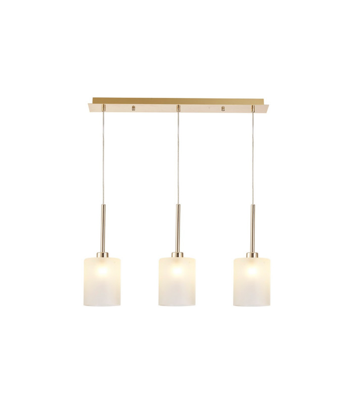Baldwin Linear Pendant 2m 3 x G9 French Gold/Frosted Type B Shade-1