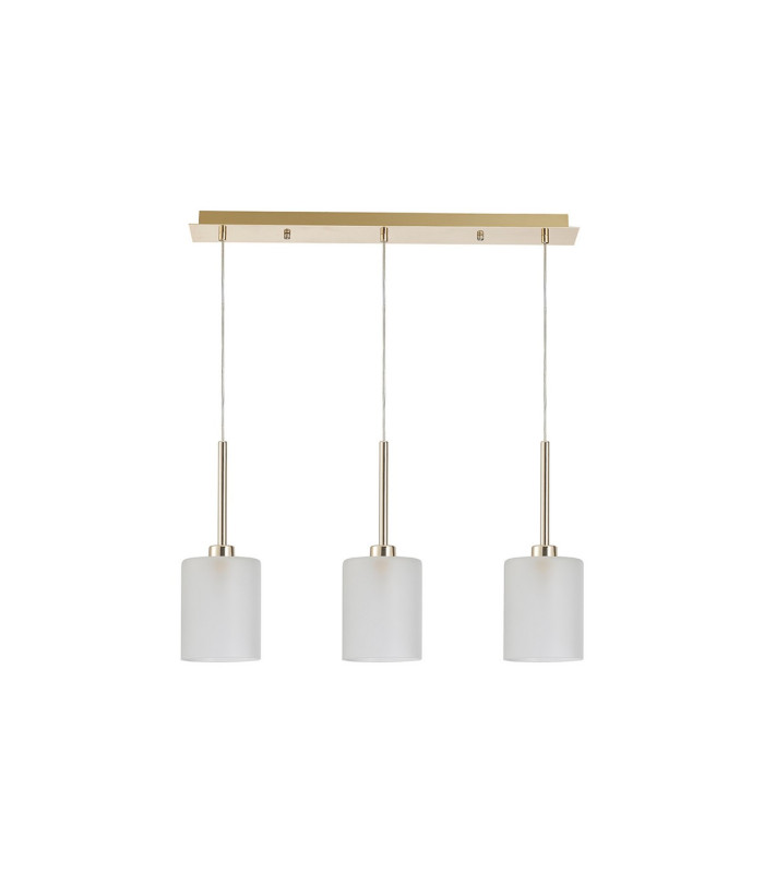 Baldwin Linear Pendant 2m 3 x G9 French Gold/Frosted Type B Shade-4