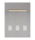 Baldwin Linear Pendant 2m 3 x G9 French Gold/Frosted Type B Shade-10
